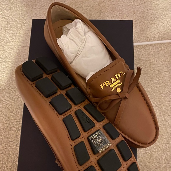 Prada Saffiano Leather Loafers - Picture 3 of 5